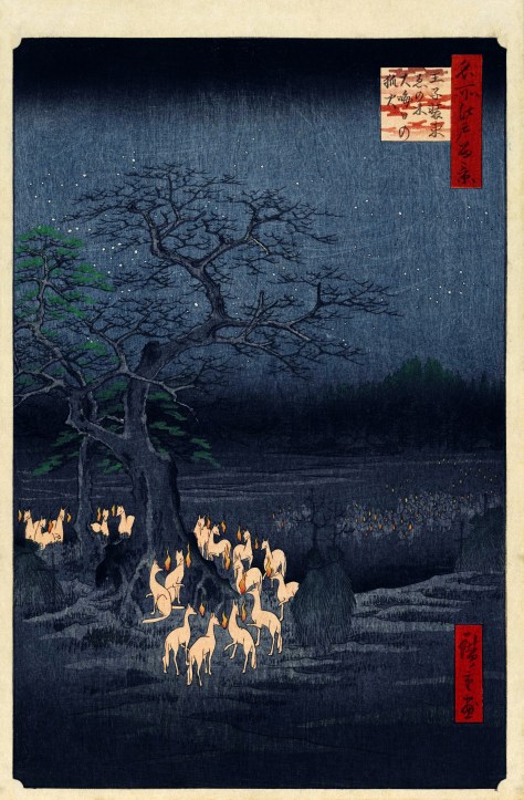 Hiroshige,_New_Year's_Eve_foxfires_at_the_changing_tree,_Oji,_1857