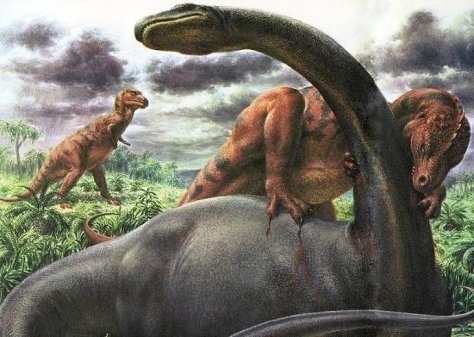1960-allosaurus-attacking-brontosaurus-by-rudolph-f-zallinger