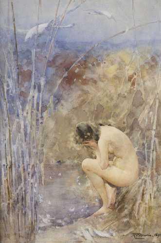 john_reinhard_weguelin-female_nude_in_the_reeds_1895