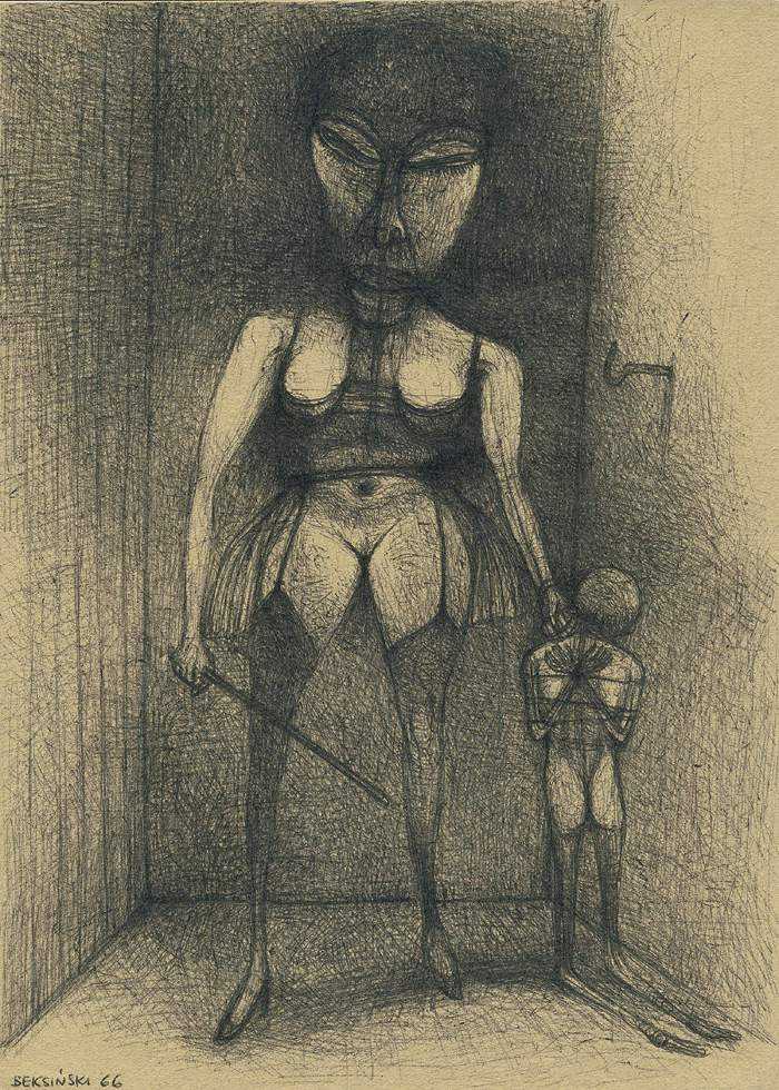 Untitled_drawing_by_Zdzislaw_Beksinski_1966