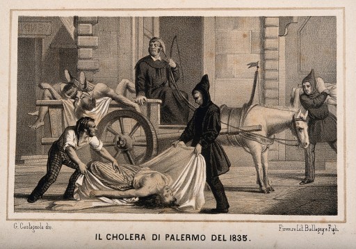 V0010486 Disposal of dead bodies during the cholera epidemic of 1835