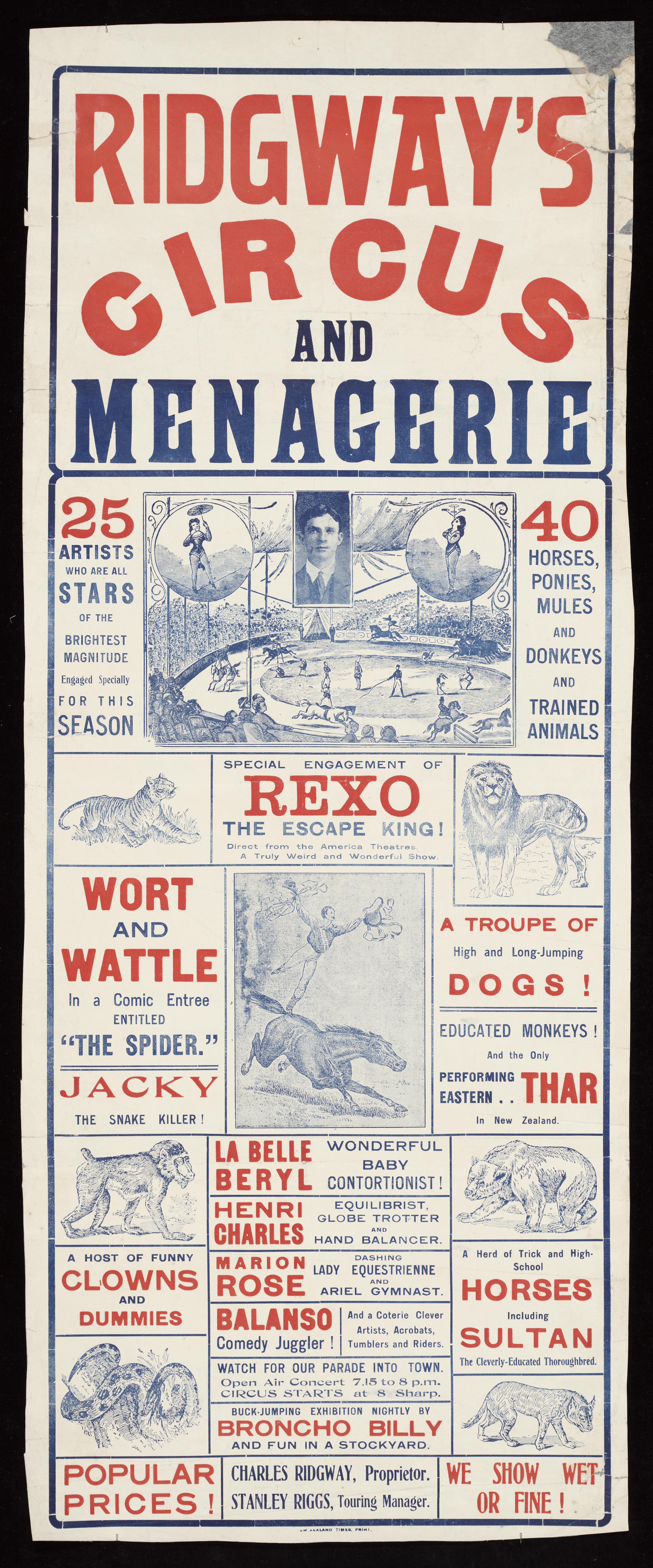 Ridgway's_Circus_and_Menagerie._New_Zealand_Times_Print_(ca_1910-1919)._(21421719030)