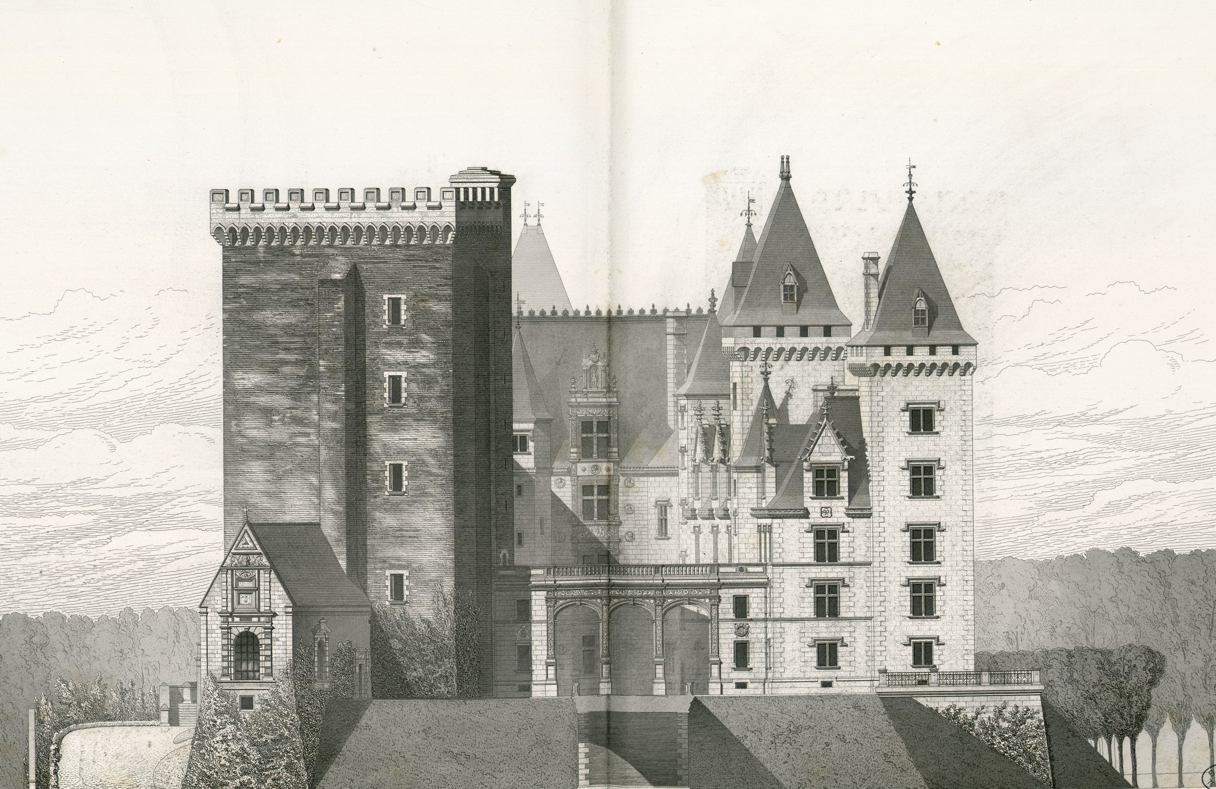 Château_de_Pau._Etat_actuel._Façade_principale_(est)_(double_page)_-_Fonds_Ancely_-_B315556101_A_LAFOLLYE_080