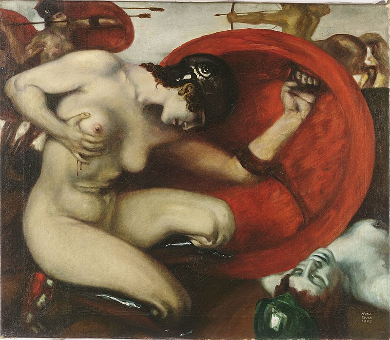 Franz_von_Stuck_-Wounded_Amazon,_1903
